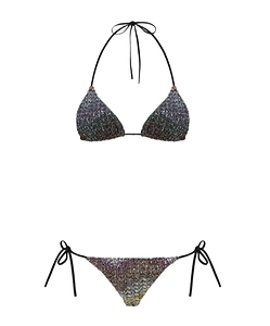Missoni Sequined Triangle Bikini