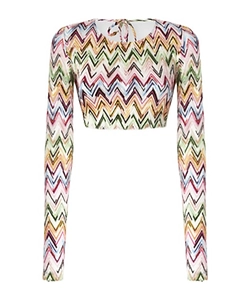 Missoni Zigzag Motif Crop Top