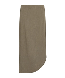 Asymmetrical Crepon Skirt