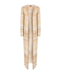 Missoni Long Chevron Knit Cardigan