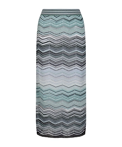 Zigzag-Pattern Skirt