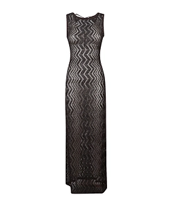Zigzag-Pattern Maxi Dress