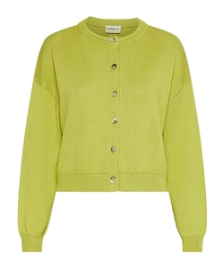 Cotton Crew-Neck Cardigan