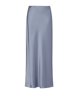 Figure-Skimming Satin Skirt