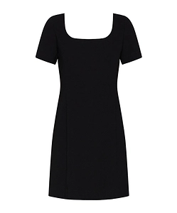 Fit-And-Flare Dress - Black