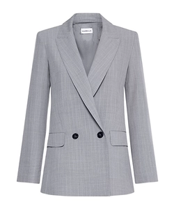 Malfilé-Look Stretch Canvas Blazer