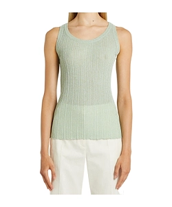 Lurex-Embellished Vest Top