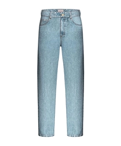 Mom-Fit Denim 5-Pocket Trousers - Blue Jeans