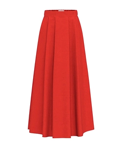 Pleated Linen Skirt