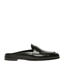 Smooth Leather Mule Moccasins
