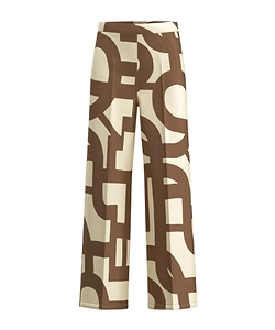 Printed Twill Trousers