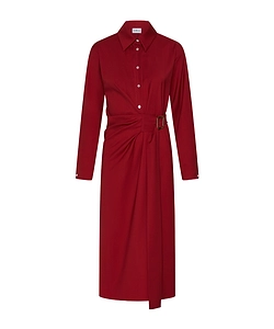 Shirt Dress With Side Buckle Detail