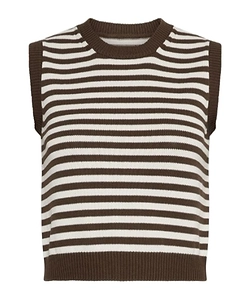 Sleeveless Cotton And Silk Top