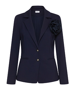 Slim-Fit Jersey Blazer - Navy