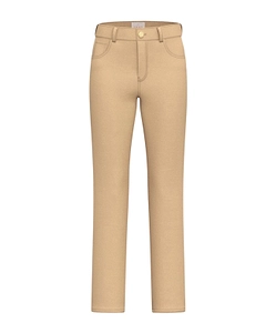 Slim Flared 5-Pocket Trousers In Stretch Gabardine Fabric