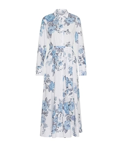 Stretch Cotton Poplin Shirt Dress
