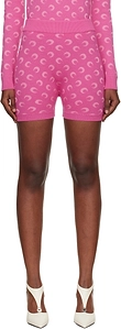 Marine Serre Moon Jacquard Knit Shorts