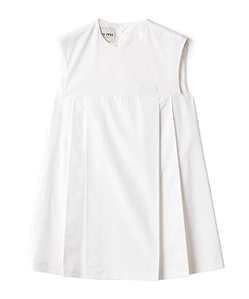 Miu Miu Sleeveless Flared Mini Dress