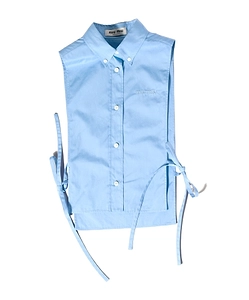 Miu Miu Open Sides Sleeveless Shirt