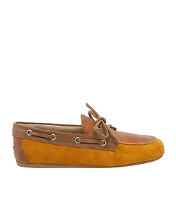 Miu Miu Lace-Up Boat Flat Shoes
