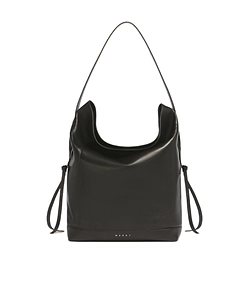 Black Leather Pod 2.0 Large Hobo Bag