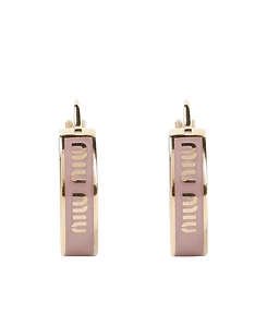 Miu Miu Clasp Fastened Hoop Earrings