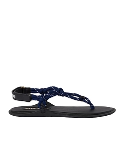 Riviere Cord And Leather Sandals