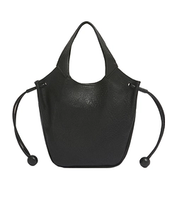 Black Leather Trunkaroo Soft Small Tote Bag