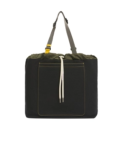 Black Technical Fabric Tote Bag