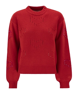 Mc2 Saint Barth Danya Heart Pattern Knitwear