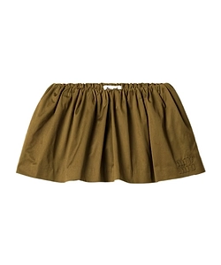Satin Cotton Miniskirt
