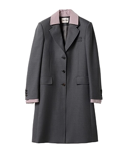 Single-Breasted Gabardine Coat