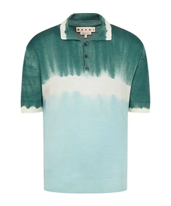 Marni Tie-Dye Effect Buttoned Polo Shirt