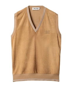 Wool And Suede Vest