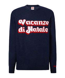 Mc2 Saint Barth Vacanze Di Natale Logo Jacquard Jumper