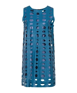 Circular Cut-Out Sleeveless Mini Dress