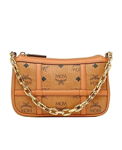 Mcm Delmy Logo Printed Shoulder Bag