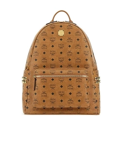 Mcm Stark All-Over Logo Printed Medium Backpack