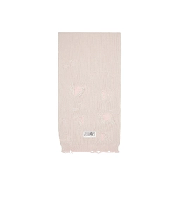 Distressed Logo-Patch Scarf