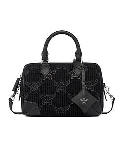 Mcm Zip-Up Top Handle Bag
