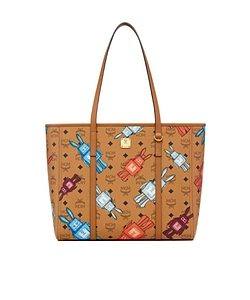 Mcm Toni Top-Zip Medium Shopper Bag
