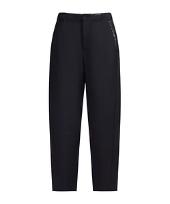 Deep Blue Tropical Wool Trousers With Marni Mending