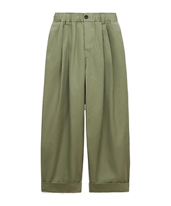 Marni Pleated Turn-Up Hem Trousers