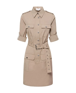 Belted Tooling Mini Dress