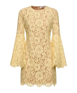 Bell Sleeve Lace Mini Dress