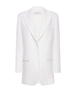 Crepe Sable Boyman-Fit Suit Coat