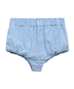 Light Blue Striped Poplin Bloomers