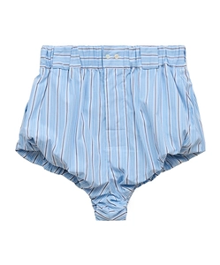 Light Blue Striped Poplin Bloomers