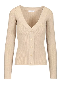Max Mara Mxmgioiosa V-Neck Ribbed Cardigan