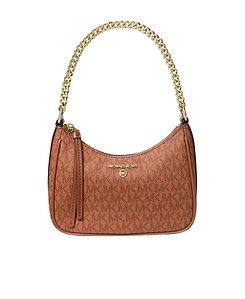 Jet Set Charm Logo Leather Bag